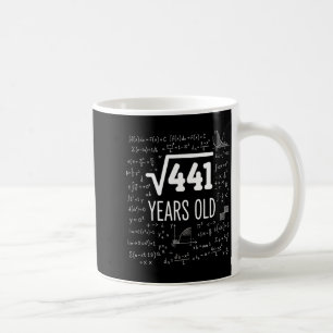 数学の平方根は441歳、賢い数学 コーヒーマグカップ