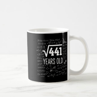数学の平方根は441歳、賢い数学 コーヒーマグカップ