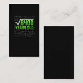 数学の平方根80年数学先生 名刺 (正面/裏面)