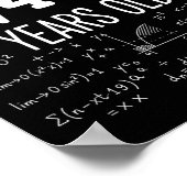数学の平方根 441歳、賢い数学 ポスター (角)