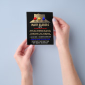 数学の形状、数学のクラス広告ズ チラシ (手)