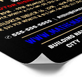 数学の形状、数学のクラス広告ズ ポスター (角)