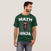 数学の忍者 数学教師と学生の友達用 Tシャツ (正面フル)