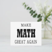 数学の恋人または先生のパイ日の数学はがき シーズンポストカード (スタンド正面)