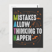 数学の恋人先生代数ジオメトリ ポストカード (正面/裏面)