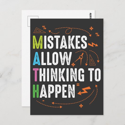 数学の恋人先生代数ジオメトリ ポストカード (正面/裏面)