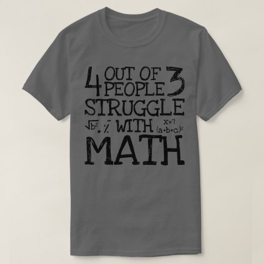 数学の愛好家プンジョーク Tシャツ (デザイン正面)