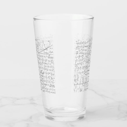 数学の愛好家,数学の公式,数学のギーク タンブラーグラス (左)