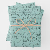 数学の愛好家,数学の公式,数学のギーク ラッピングペーパーシート (インサイチュ)