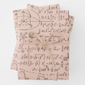 数学の愛好家，数学の公式，数学のギーク ラッピングペーパーシート (インサイチュ)