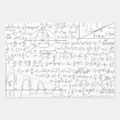 数学の愛好家,数学の公式,数学のギーク ラッピングペーパーシート (正面)