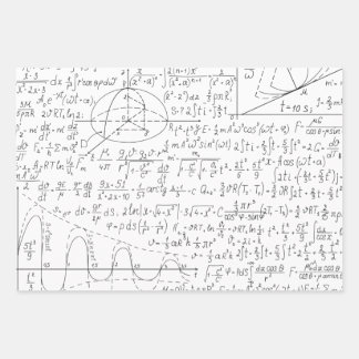 数学の愛好家,数学の公式,数学のギーク ラッピングペーパーシート