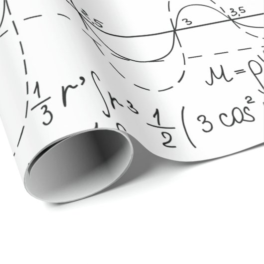 数学の愛好家,数学の公式,数学のギーク ラッピングペーパー (ロールコーナー)