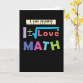 数学の愛 カード (黄色い花)