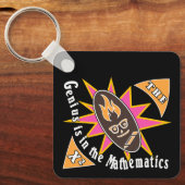 数学の才が有る キーホルダー (正面)