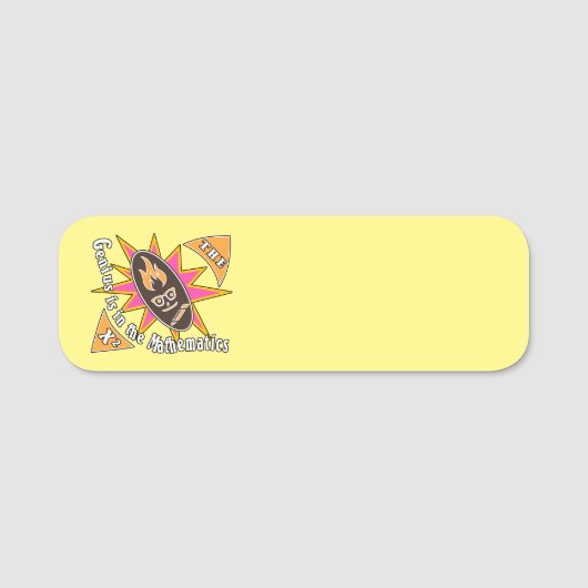 数学の才が有る 名札 (正面)