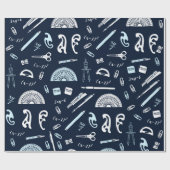 数学の折り返し紙 ラッピングペーパー (フラット)