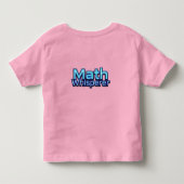 数学の指南役 トドラーTシャツ (裏面)