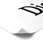 数学の授業を受けるか、頑張って死ぬか ポスター (角)