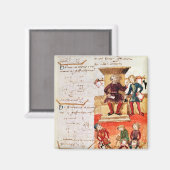 数学の授業、数学論文から マグネット (正面/裏面)