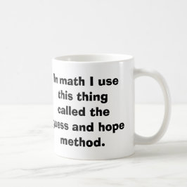 数学の推測および希望のマグ コーヒーマグカップ