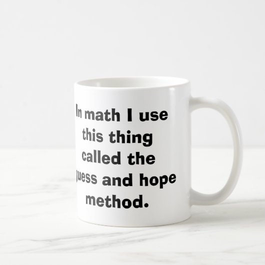 数学の推測および希望のマグ コーヒーマグカップ (右)