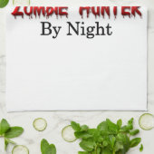 数学の教師かゾンビのハンター キッチンタオル (折り畳み)