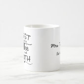 数学の教師のマグ-最初に私はコーヒーを飲みます コーヒーマグカップ (中央)