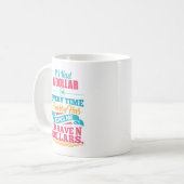 数学の教師の代数学の同等化のしゃれNのドルのマグ コーヒーマグカップ (正面左)