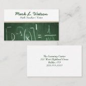 数学の教師の名刺 名刺 (正面/裏面)