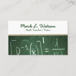 数学の教師の名刺 名刺