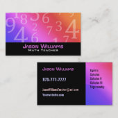 数学の教師の名刺 名刺 (正面/裏面)