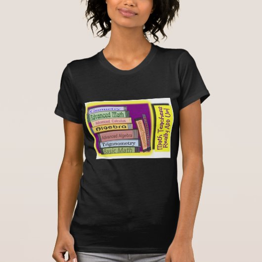 数学の教師は実際に集計します Tシャツ (正面)