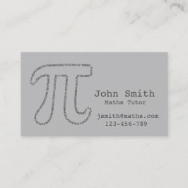 数学の教師または先生スタイリッシュの高度な数学 名刺