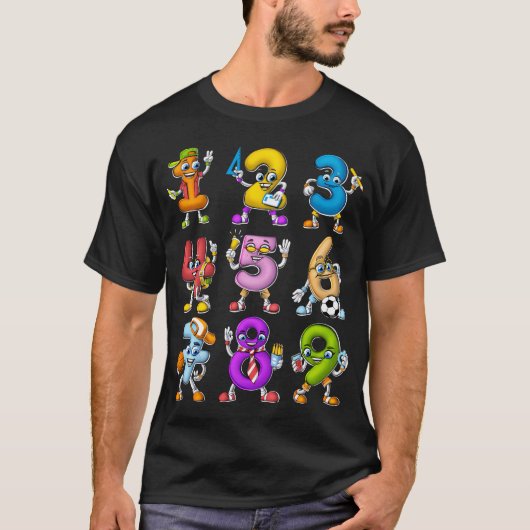 数学の数字 Tシャツ (正面)