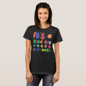 数学の数学の先生は良い日だ Tシャツ (正面フル)