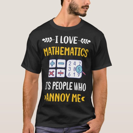 数学の数学の数学に悩みを抱く人たち Tシャツ (正面)