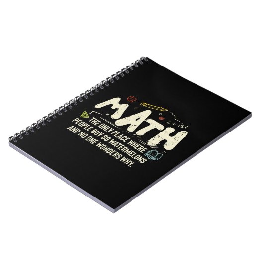 数学の数学の数学の先生ギフト ノートブック (左側)