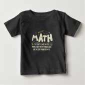 数学の数学の数学の先生ギフト ベビーTシャツ (正面)