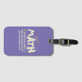 数学の数学の数学の先生ギフト ラゲッジタグ (正面横)