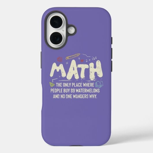 数学の数学の数学の先生ギフト Case-Mate iPhoneケース (裏面)