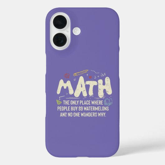 数学の数学の数学の先生ギフト Case-Mate iPhoneケース (裏面)