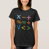 数学の数学記号の数学 Tシャツ (正面)