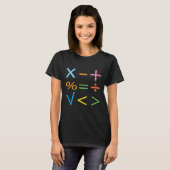 数学の数学記号の数学 Tシャツ (正面フル)