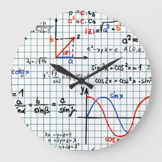 数学の方式数 ラージ壁時計