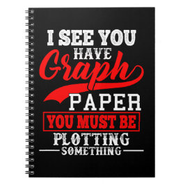 数学の方眼紙のしゃれ ノートブック
