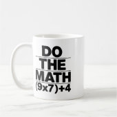 数学の方程式を解け 感謝祭の先生 67 6 7 コーヒーマグカップ (左)