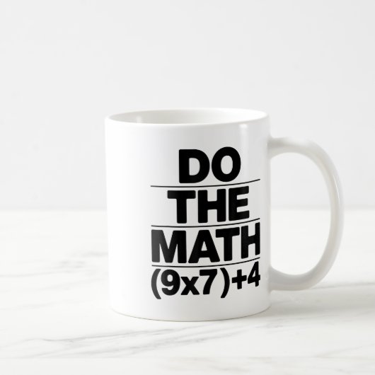数学の方程式を解け 感謝祭の先生 67 6 7 コーヒーマグカップ (右)