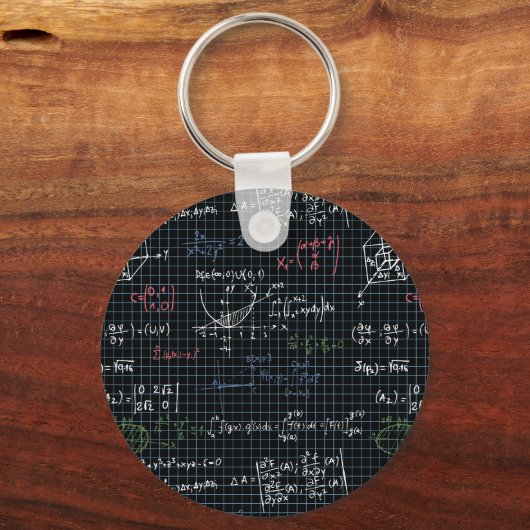 数学の方程式ギーク先生学生 キーホルダー (正面)