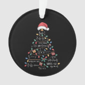 数学の方程式 クリスマスツリー クリスマス ホリデー 先生 オーナメント (正面)